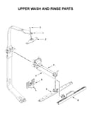 Upper wash and rinse parts