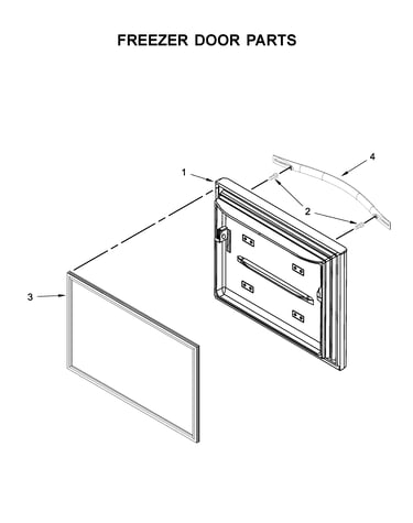 Freezer door parts