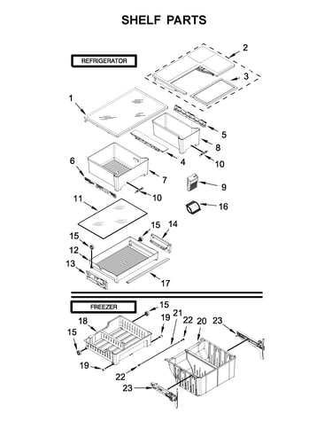 Shelf parts