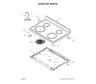 Whirlpool WFE510S0HB1 cooktop parts diagram