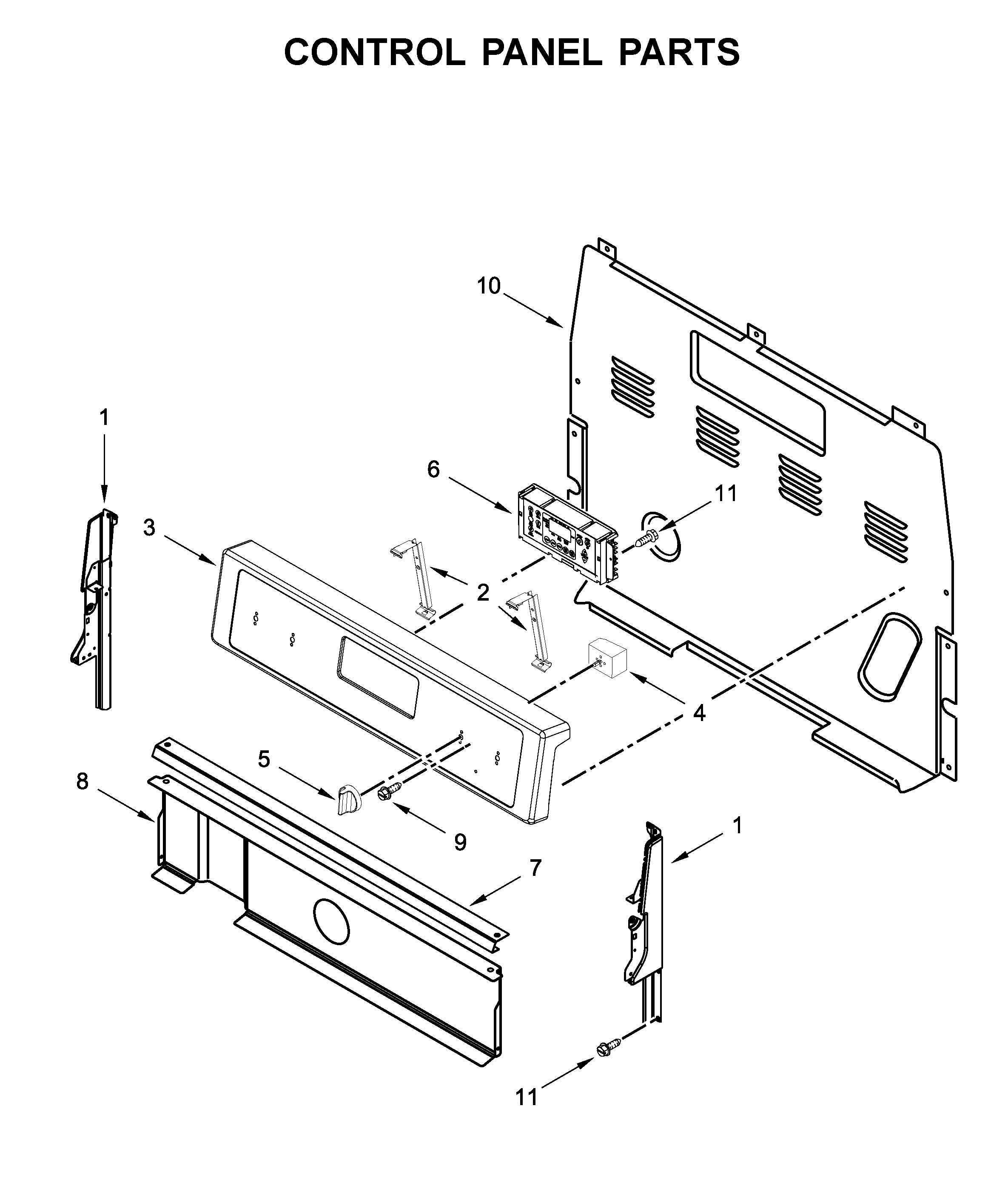 Control panel parts