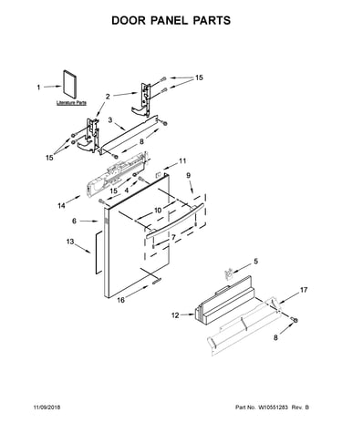 Door panel parts