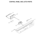 Jenn-Air JDB8700AWS1 control panel and latch parts diagram