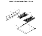 Jenn-Air JDB8700AWS1 third level rack and track parts diagram