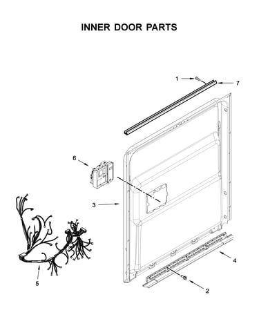 Inner door parts