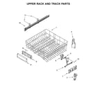 Maytag MDB8979SFZ2 upper rack and track parts diagram