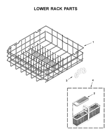 Lower rack parts