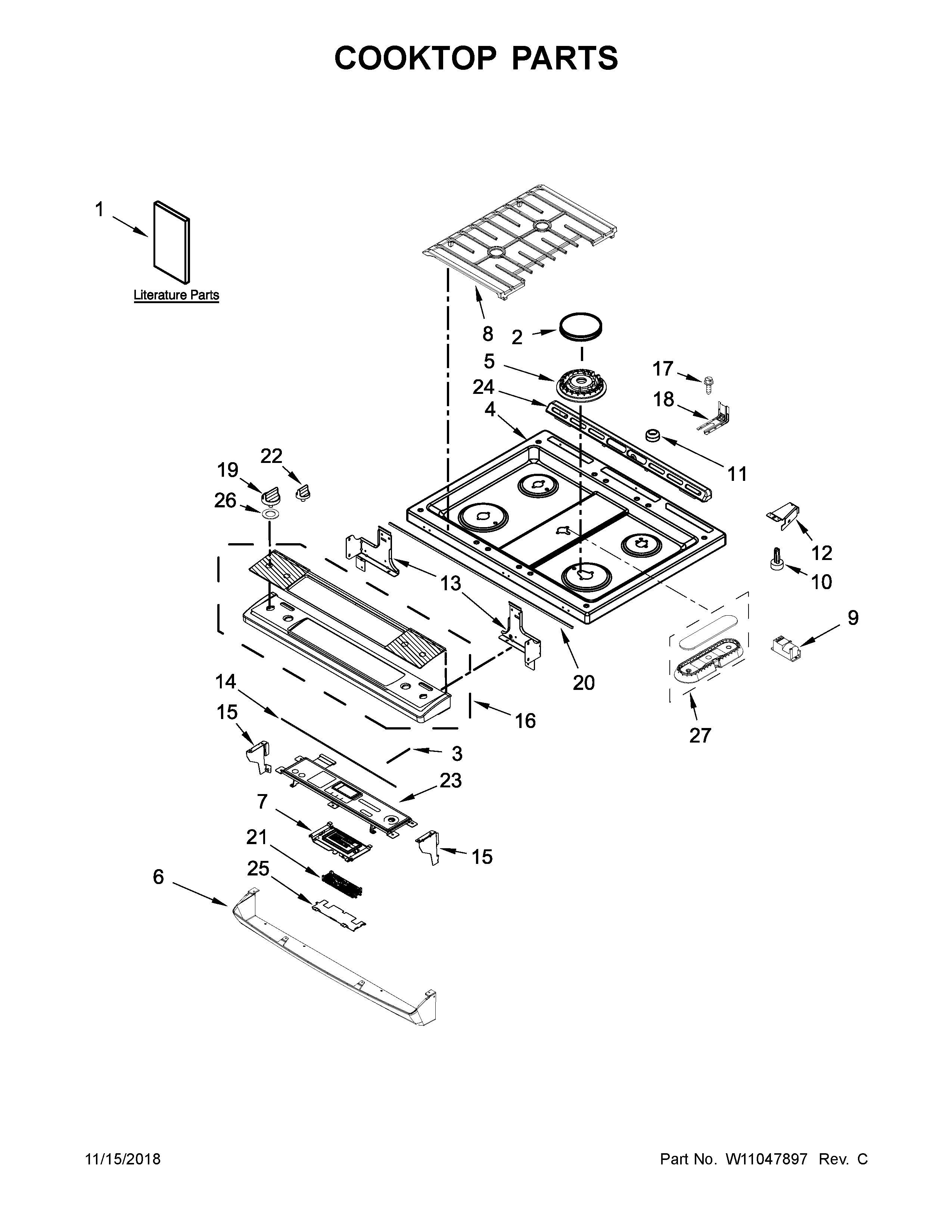COOKTOP PARTS