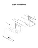 Oven door parts