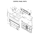 Whirlpool WFG525S0HW0 control panel parts diagram