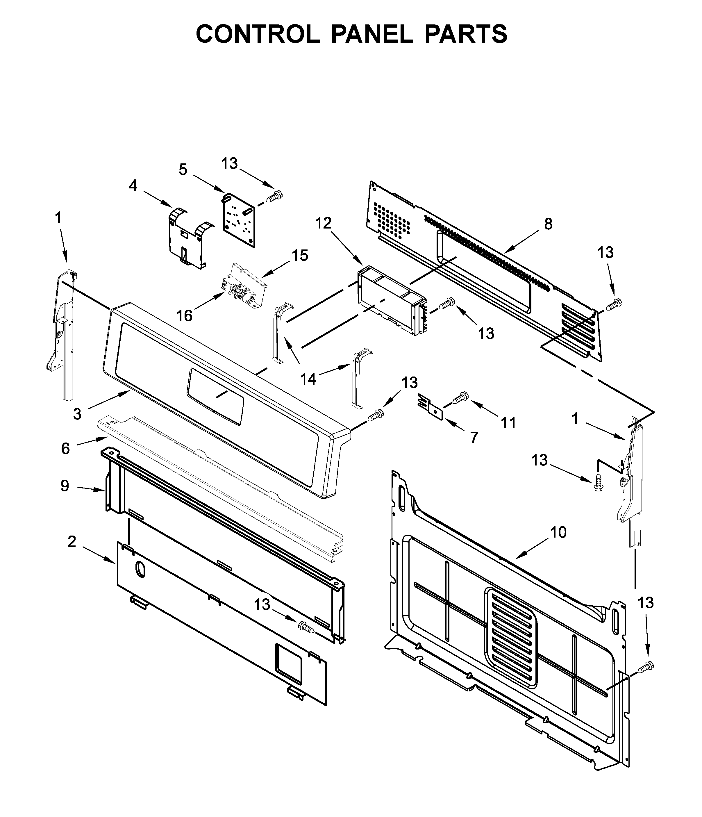 Control panel parts