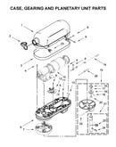Case, gearing and planetary unit parts
