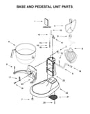 Base and pedestal unit parts