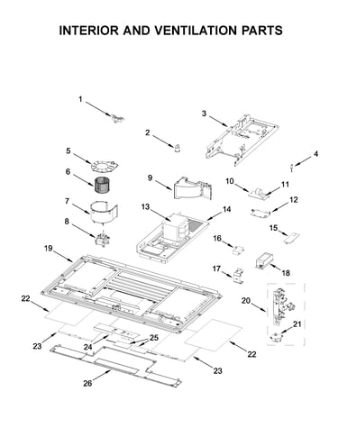 Interior and ventilation parts