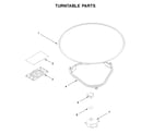 Whirlpool YWML75011HB3 turntable parts diagram