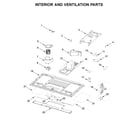 Whirlpool WML75011HW3 interior and ventilation parts diagram