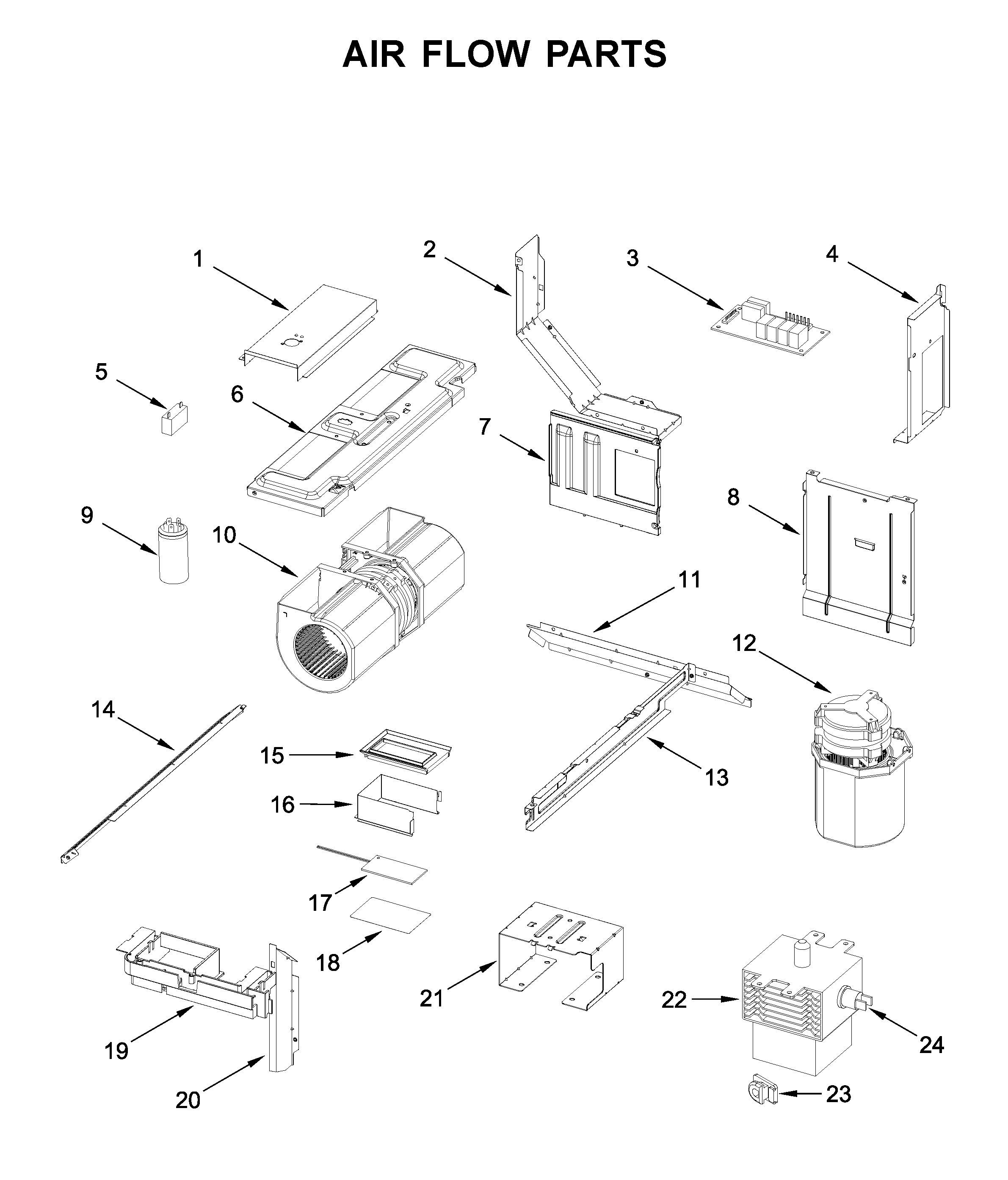 Air flow parts