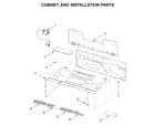 Whirlpool WML75011HW3 cabinet and installation parts diagram