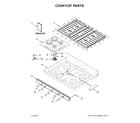 Whirlpool WFG525S0HB1 cooktop parts diagram