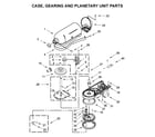 KitchenAid 5KSM180RCBMB0 case, gearing and planetary unit parts diagram