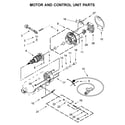KitchenAid 5KSM180RCAMB0 motor and control unit parts diagram