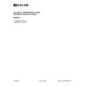 Jenn-Air JXW8530DS1 cover sheet diagram