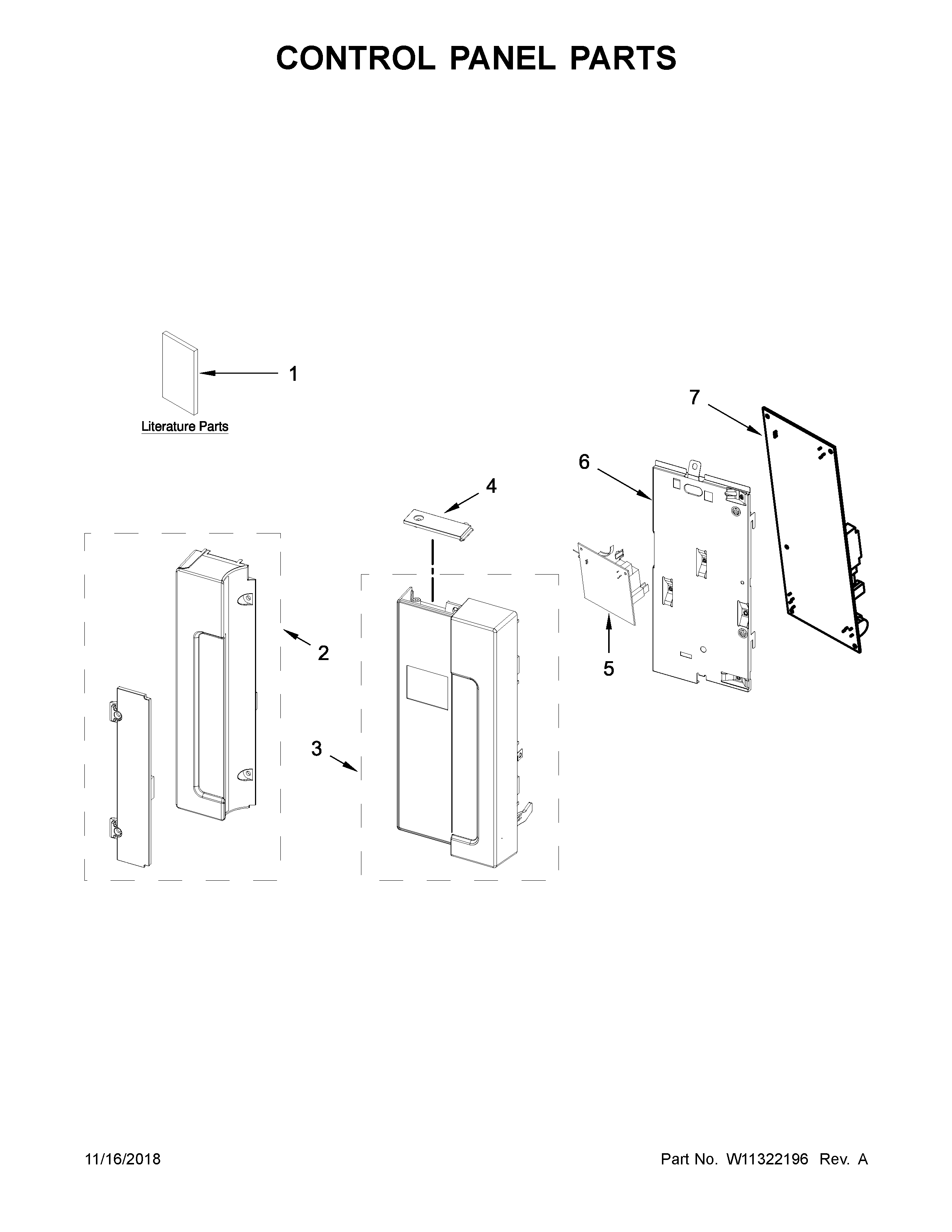 Control panel parts