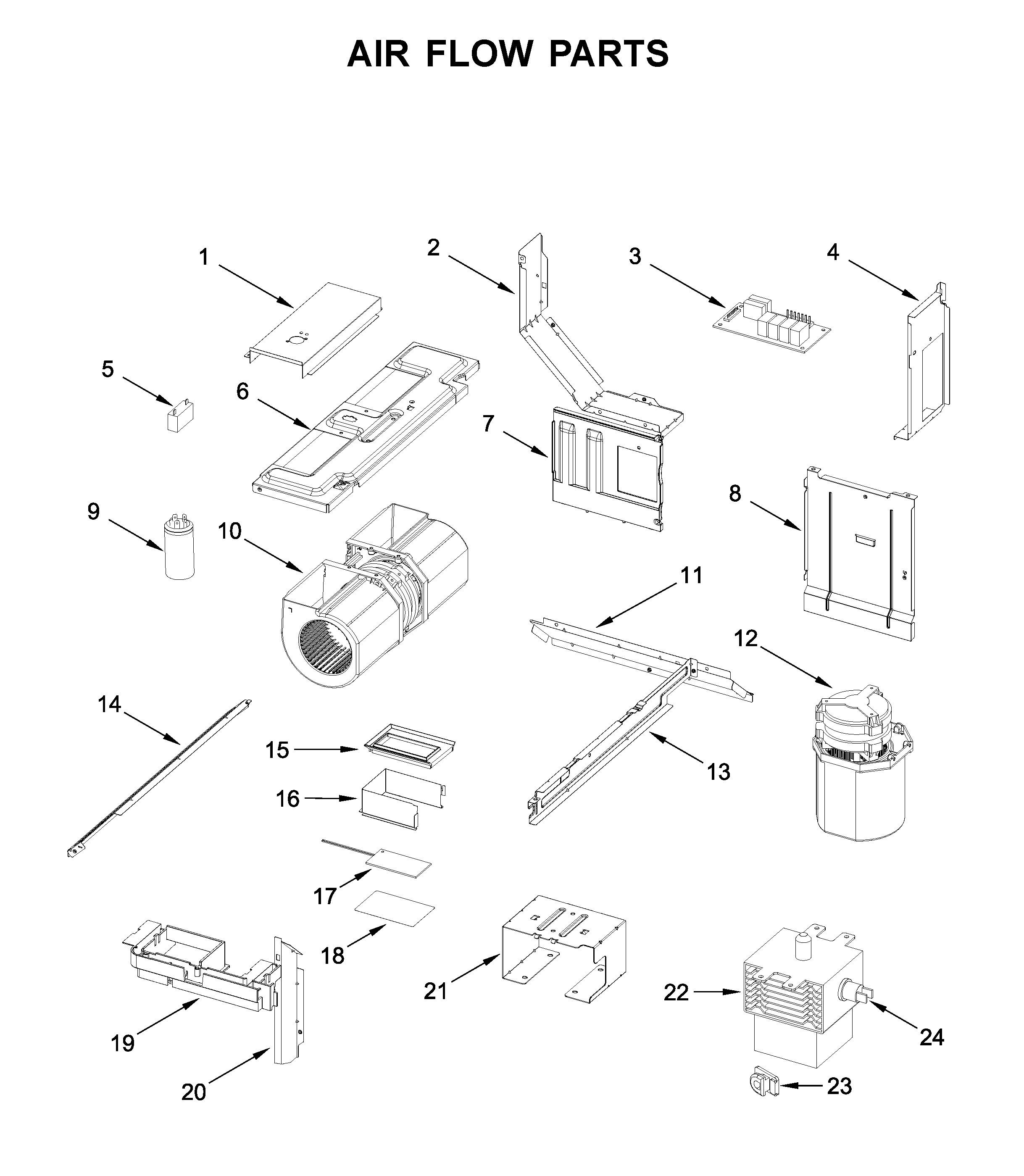 Air flow parts