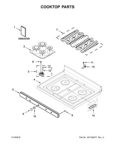 Cooktop parts