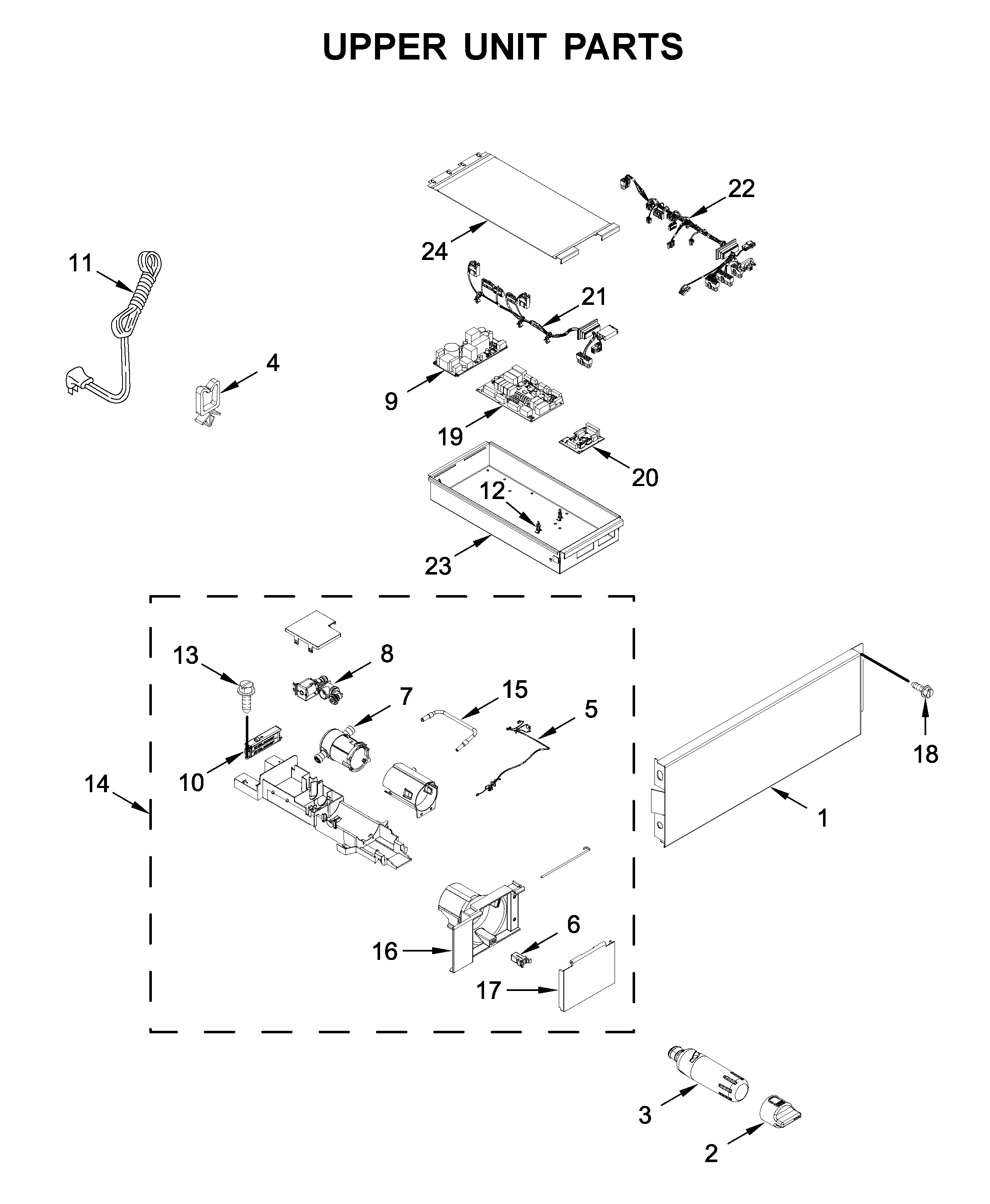 Upper unit parts