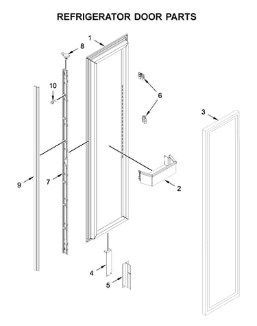 Refrigerator door parts
