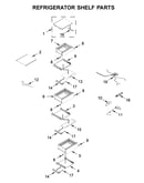 Refrigerator shelf parts
