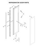 Refrigerator door parts