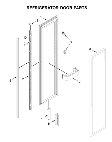 Refrigerator door parts