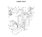 Maytag MED5630HW0 cabinet parts diagram