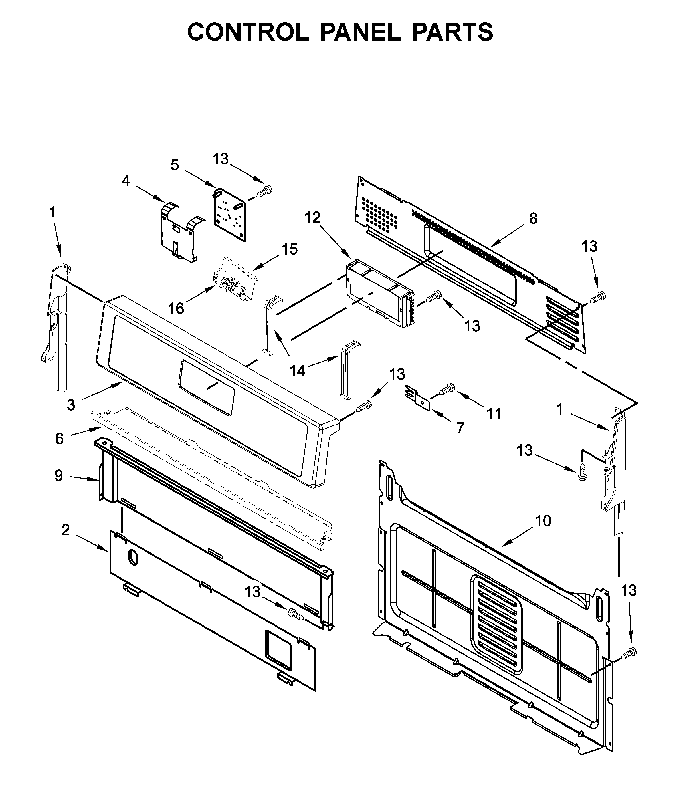 Control panel parts