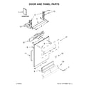 Whirlpool BLB14FRANA0 door and panel parts diagram