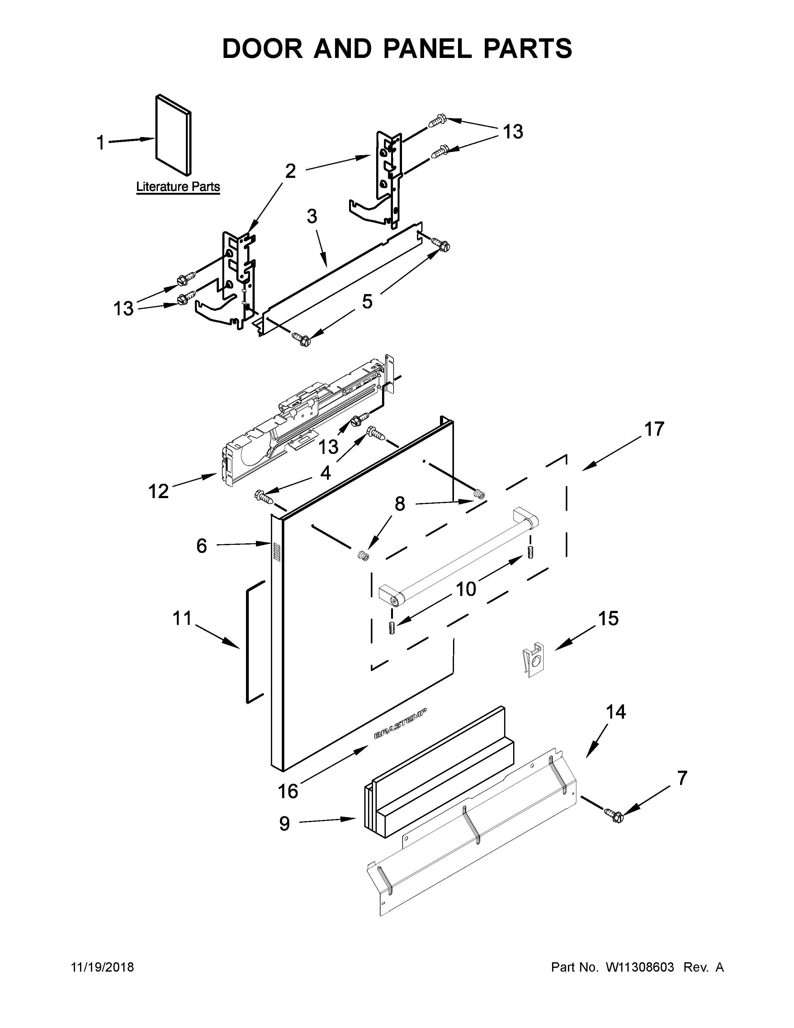 Door and panel parts