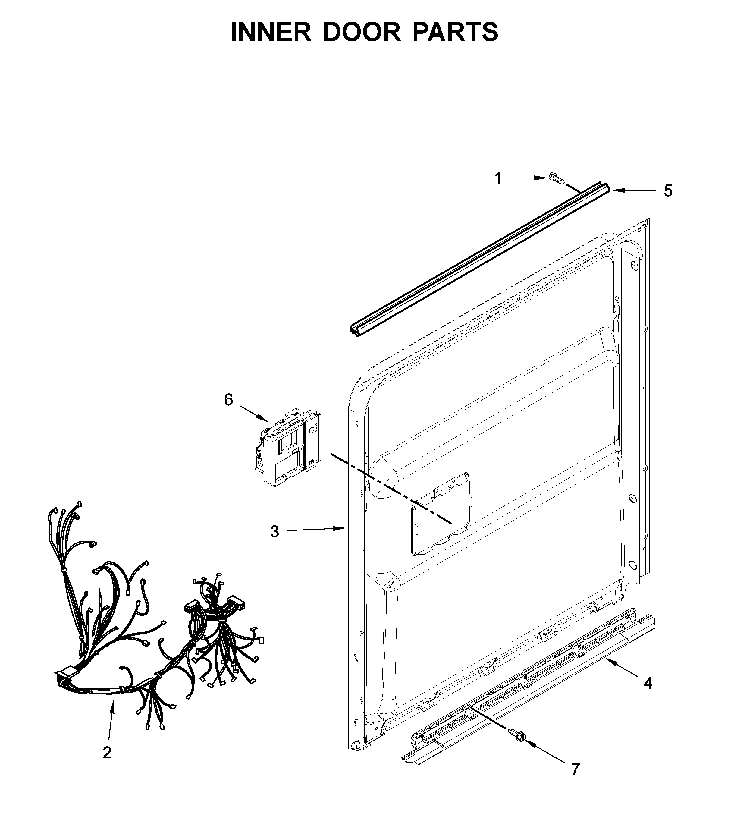 Inner door parts