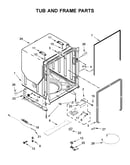 Tub and frame parts