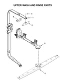 Upper wash and rinse parts