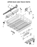 Upper rack and track parts