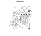 Whirlpool WED9620HBK0 cabinet parts diagram