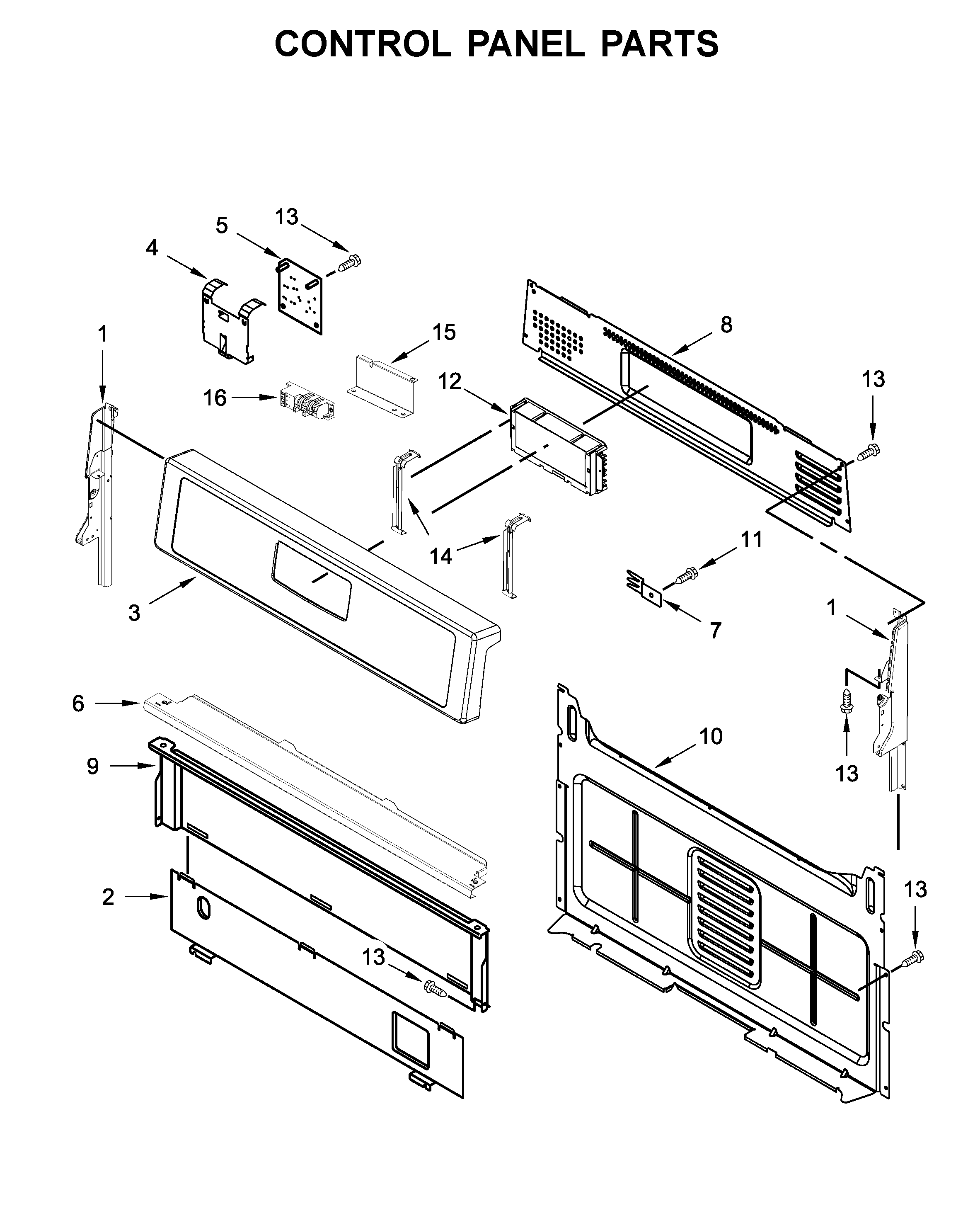 Control panel parts
