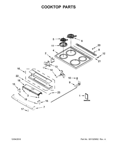 Cooktop parts