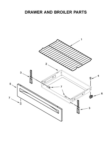 Drawer and broiler parts