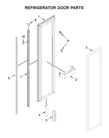 Refrigerator door parts