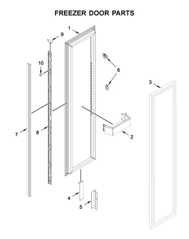 Freezer door parts
