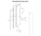 Jenn-Air JBRFL36IGX00 refrigerator door parts diagram