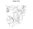 Maytag MED5630HC0 cabinet parts diagram